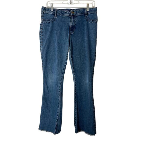 D'Mode Classix 90s Women's High Rise Flare Jeans size 13 - Picture 1 of 10